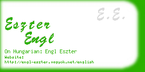 eszter engl business card